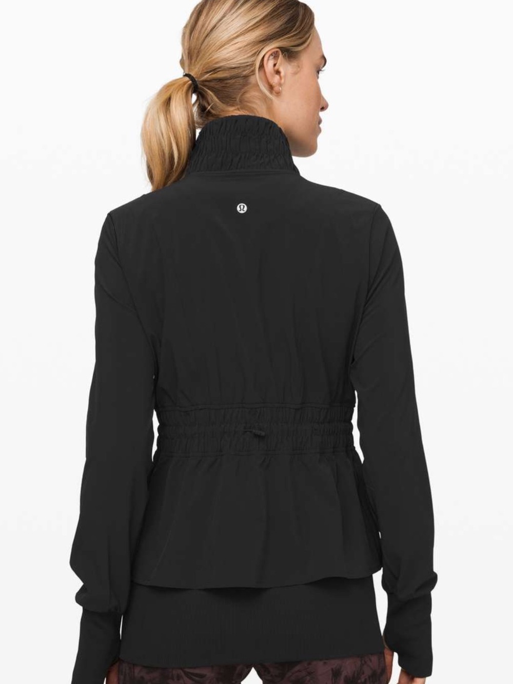 Lululemon Sights Seen Black Women's Jacket with Cinched Waist